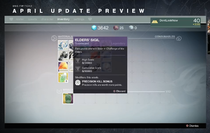 Illustration for article titled Destiny's New Update Bumps The Light Cap To 335